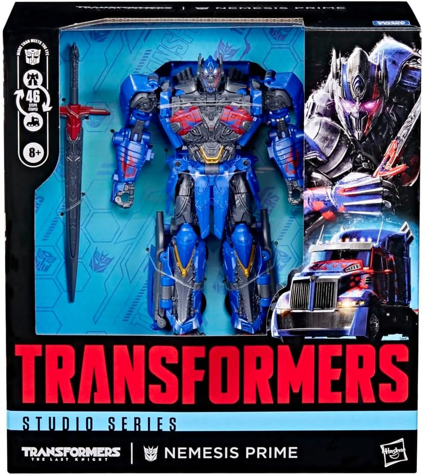 Transformers Studio Series The Last Knight Nemesis Prime, Leader Class 8.5-Inch Converting Action Figure, Robot Toys for Ages 8+
