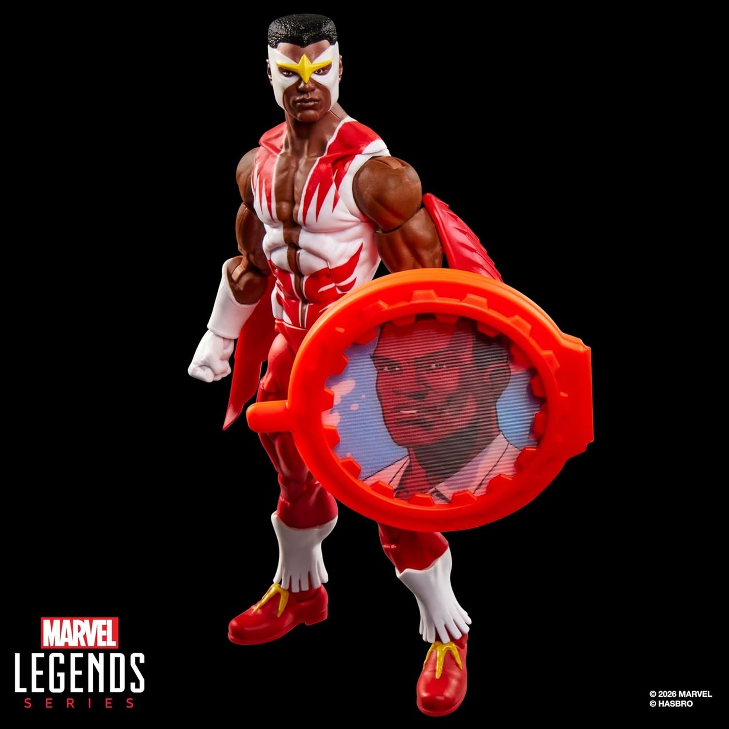 Marvel Legends Series Secret Wars Falcon, Retro Captain America Comics Collectible 6 Inch Action Figure with Lenticular Shield
