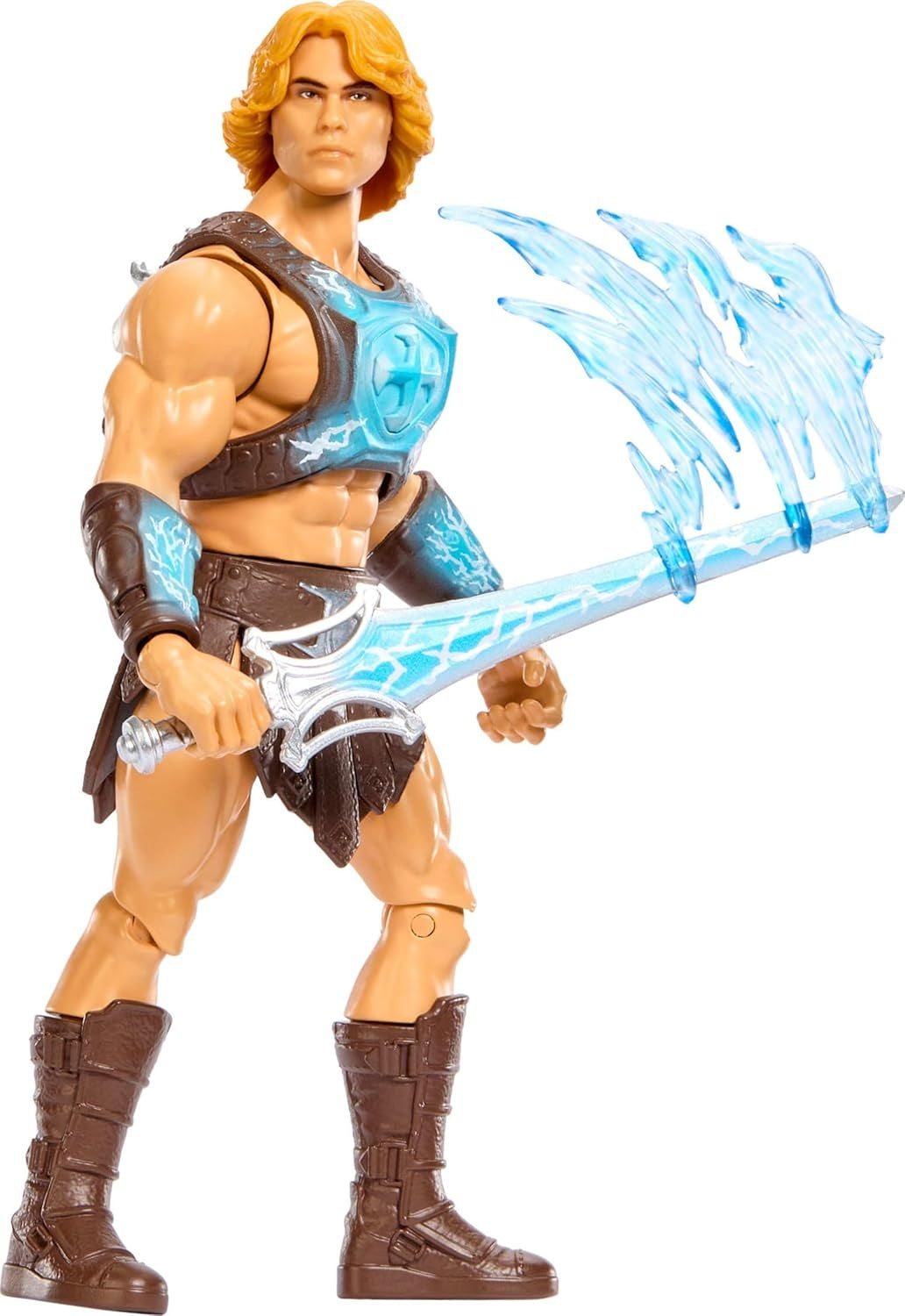 Masters of the Universe Feature Figure Power Sword Slash He-Man, Twist & Release Action Move, 5.5 Inch with Accessory, 2026 Movie Accurate Hero Toy
