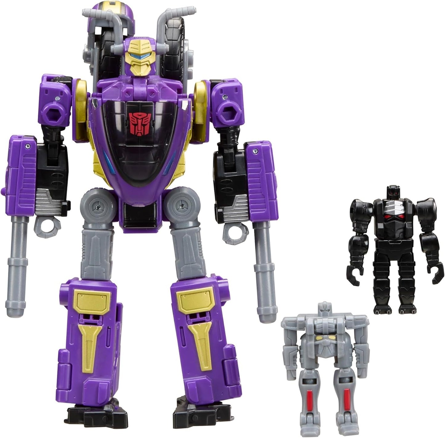 Transformers Age of the Primes Sideways, Voyager Class 5.75-Inch Converting Action Figure with 2 Mini-Con Figures, Robot Toys for Ages 8+