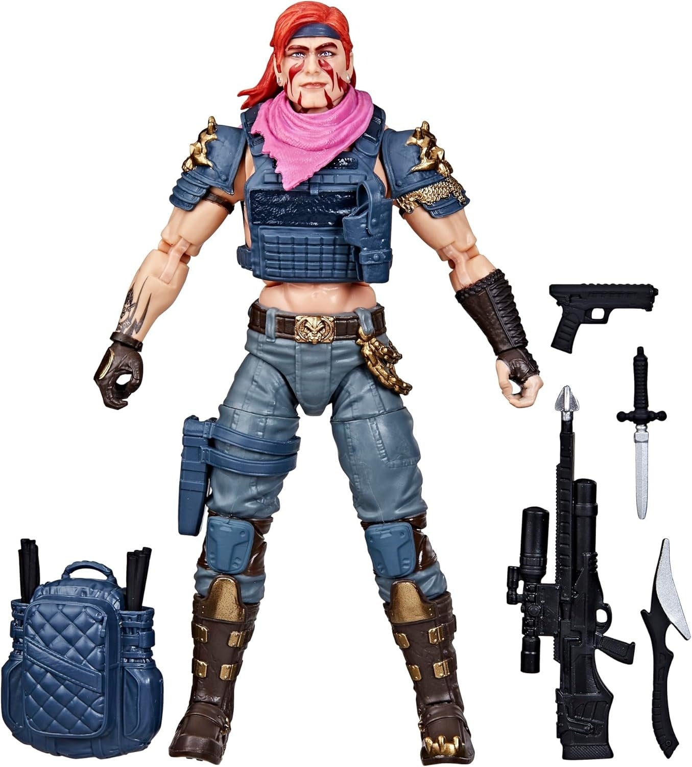 G.I. Joe Classified Series #146, Dreadnok Zandar, Collectible 6 Inch Action Figure with 5 Accessories | G.I. Joe Classified 6 Inch Action Figure Wave 20 - Dreadnok Zandar #146