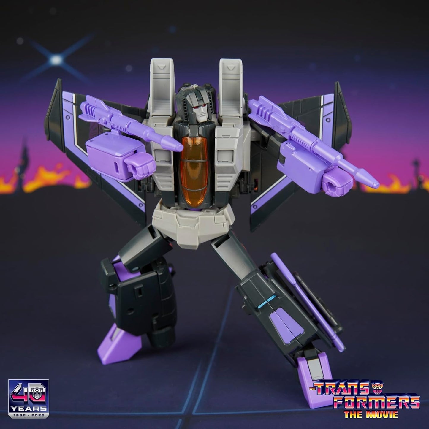 Transformers Studio Series The Transformers: The Movie Skywarp Voyager Class 6.5-Inch Converting Action Figure, Robot Toys for Ages 8+