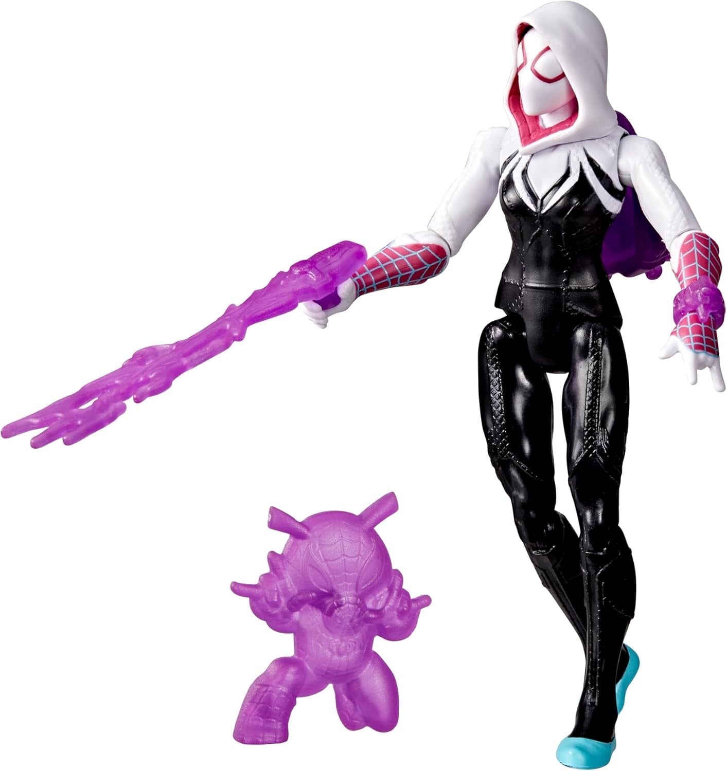 SPIDER-MAN Marvel ActionVerse Ghost-Spider Action Figure & Accessories, 4.5-Inch (11.4 CM) Super Hero Toys & Figures for Kids, Ages 4+