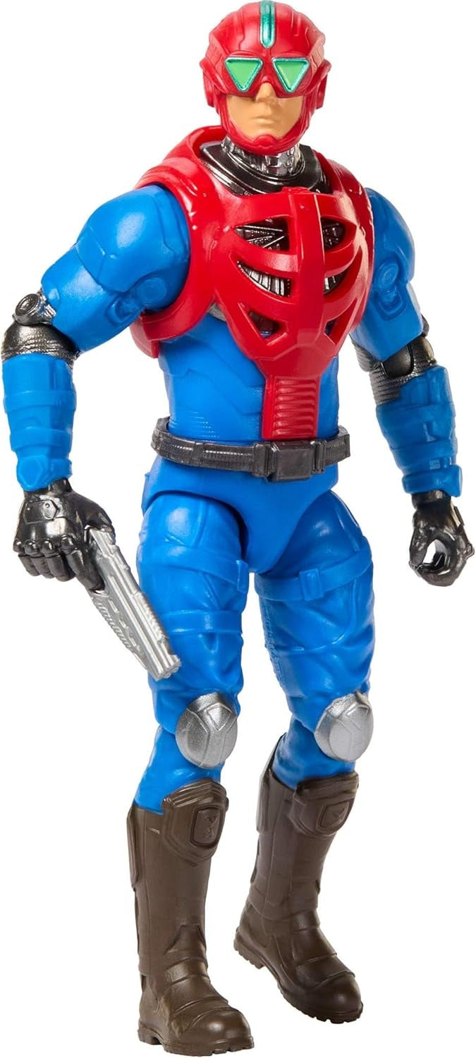 Masters of the Universe 2026 Movie Mekaneck 5.5 Inch Action Figure, Heroic Human Periscope Toy, Content Inspired 14 Movable Joints & Blaster