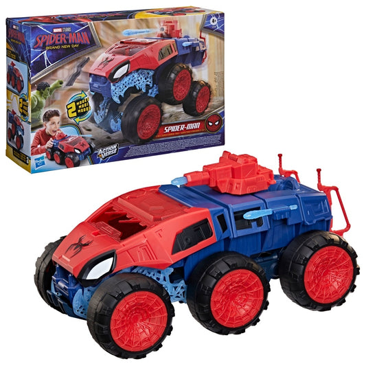 Marvel Spider-Man: Brand New Day 2-in-1 Super Chompin’ Tank, 4.5-Inch Action Figure & Toy Vehicle Set, Super Hero Toys and Figures, Ages 4+ | Action Figure & Toy Vehicle Set, Super Hero Toys and Figures