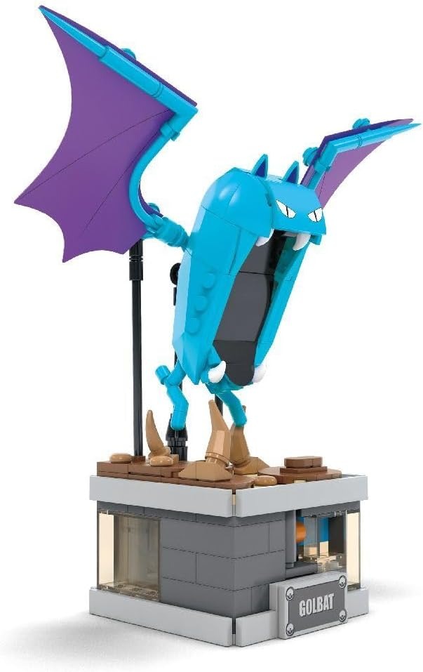 MEGA Pokémon Building Toys Set Mini Motion Golbat with 313 Pieces, Wing Flapping Motion, 5 Inches Tall, for Adult Collectors