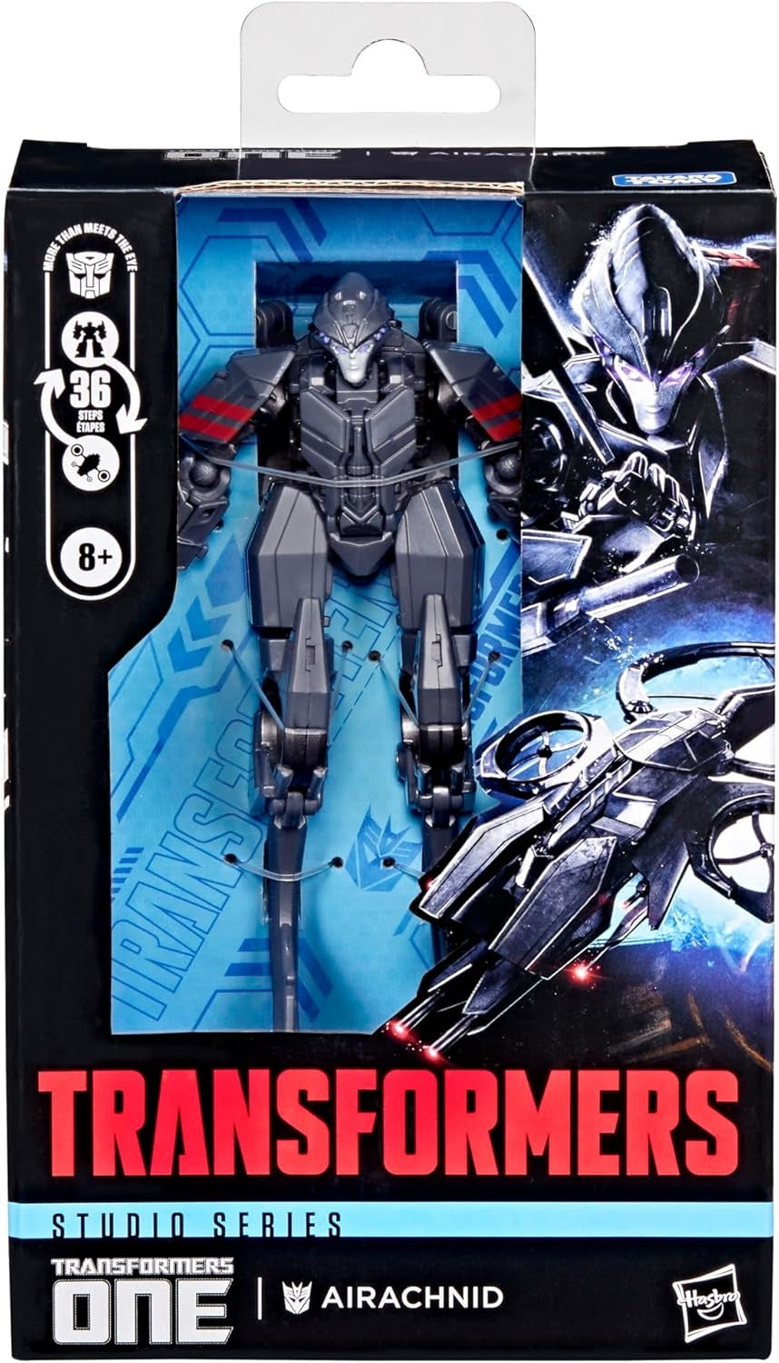 Transformers One Studio Series Airachnid Deluxe Class 4.5-Inch Converting Action Figure, Robot Toys for Ages 8+