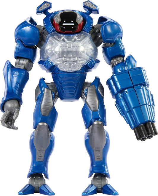 Masters of the Universe Feature Action Figure Combat Ready Roboto, Twist & Release Quick Draw Move, 5.5 Inch with Blaster, 2026 Movie Accurate Hero Toy