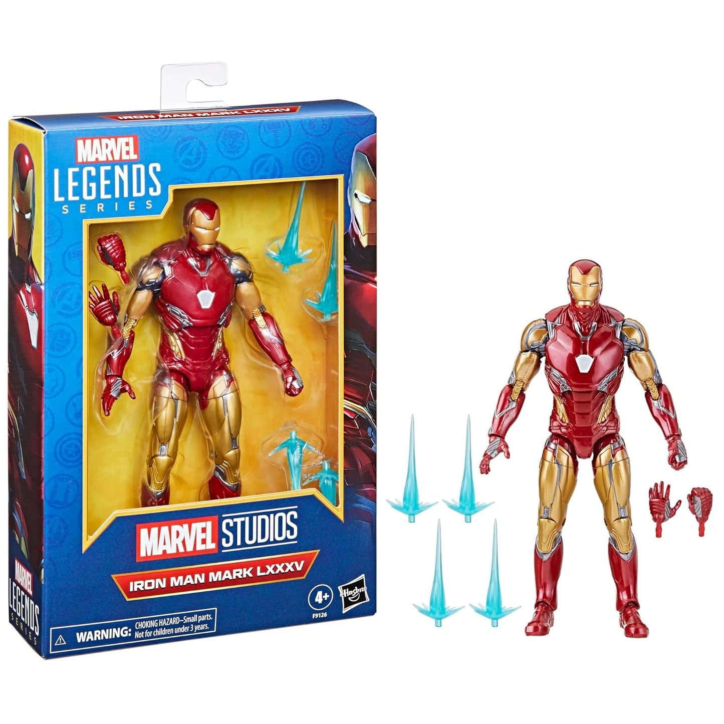 Marvel Legends Series Iron Man Mark LXXXV, Avengers: Endgame Collectible 6 Inch Action Figure | Marvel Legends Studios 6 Inch Action Figure Avengers Endgame - Iron Man Mark LXXXV