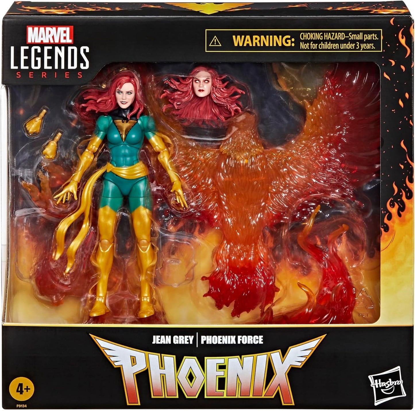 Marvel Legends Series Jean Grey with Phoenix Force Display, Deluxe X-Men Comics Collectible 6-Inch Action Figure | Marvel Legends X-Men 6 Inch Action Figure Deluxe Exclusive - Jean Grey with Phoenix Force Display