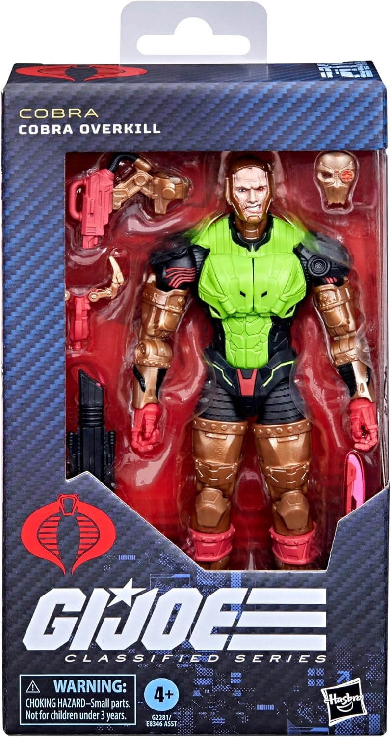 G.I. Joe Classified Series #201, Cobra Overkill, Collectible 6 Inch Action Figure Set with 5 Accessories