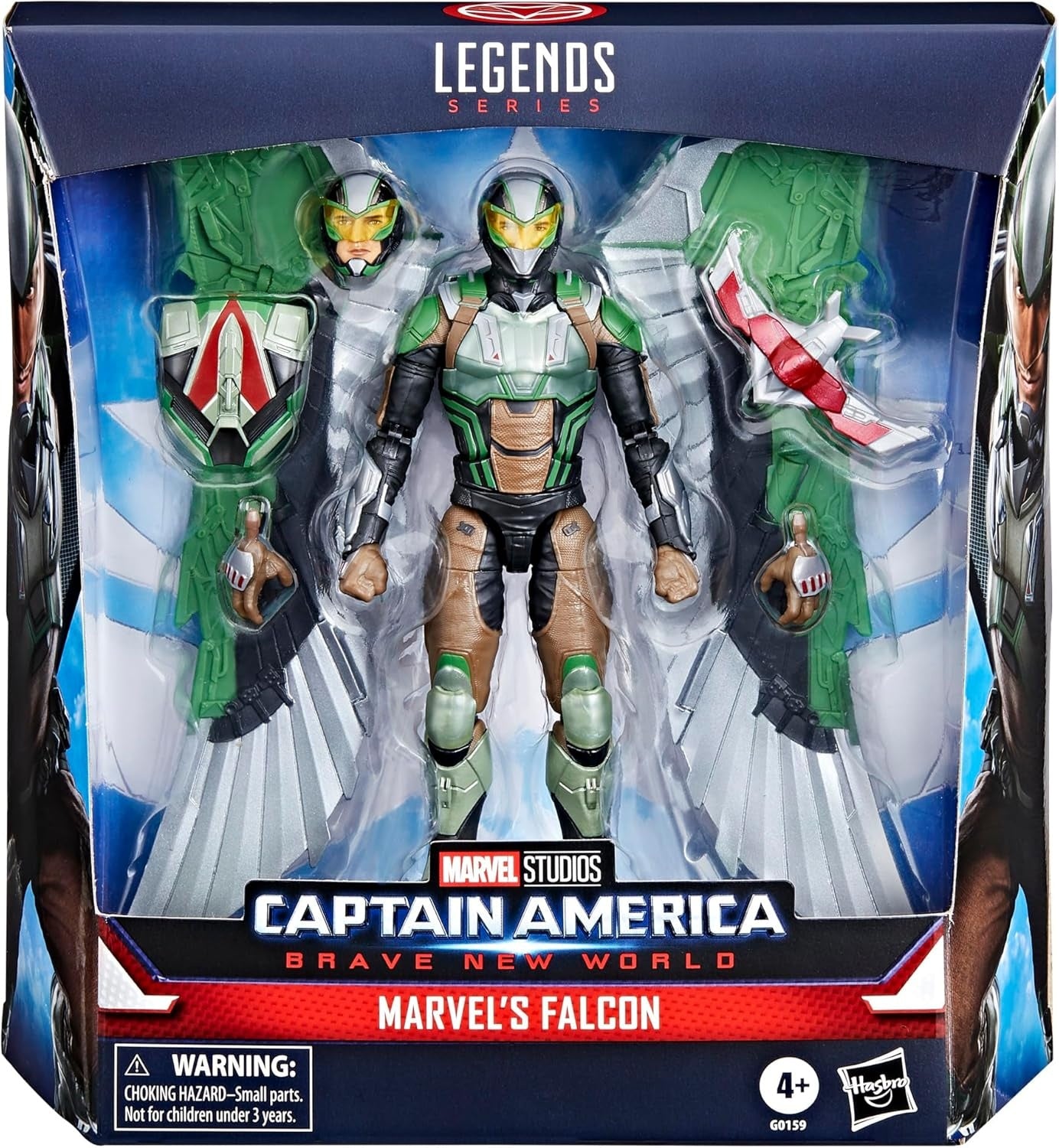 Marvel Legends Series Marvel’s Falcon, Captain America: Brave New World Collectible Deluxe 6 Inch Action Figure | Deluxe Wing Backpack, 20 Plus Points, Includes 8 Accessories, Window-Box Packaging