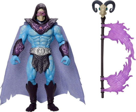 Masters of the Universe Feature Figure Havoc Staff Attack Skeletor, Twist & Release Action Move, 5.5 Inch & Accessory, 2026 Movie Accurate Villain Toy