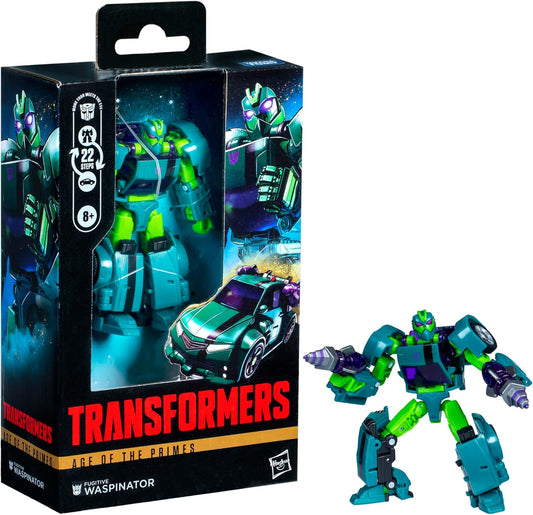 Transformers Age of The Primes Deluxe Class Fugitive Waspinator, 5.5-inch Converting Action Figure, Robot Toys for Ages 8+