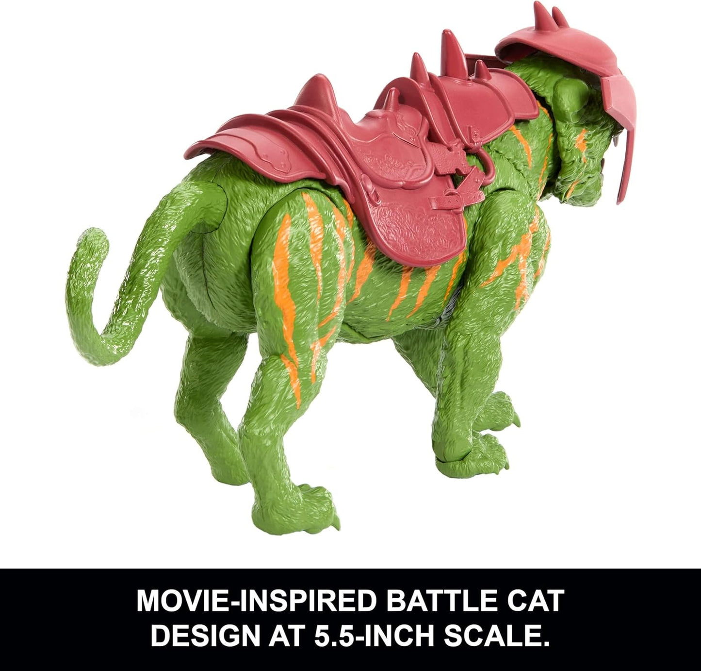 Masters of the Universe 2026 Movie Battle Cat Figure with Chomp & 5 Different Roars, 5.5 Inch Scale Tiger Creature with Armor