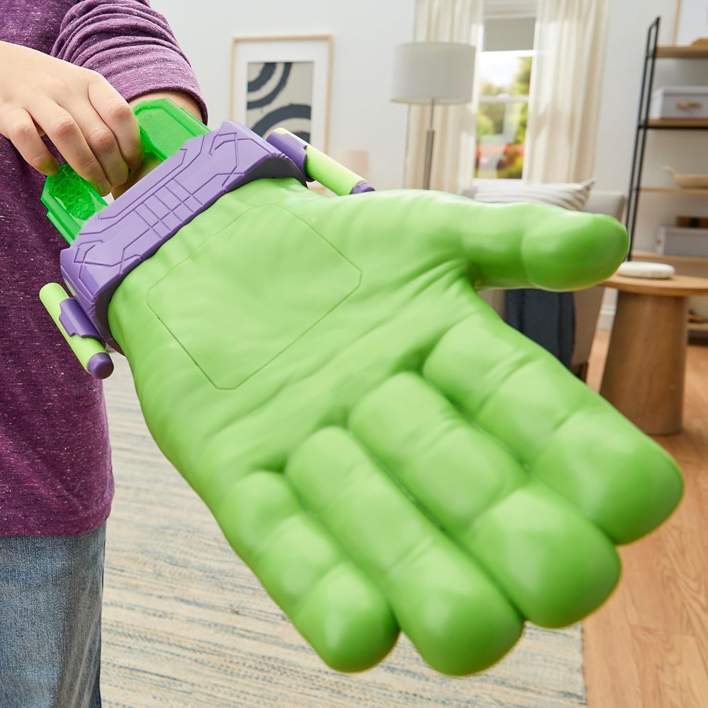 Marvel Avengers Hulk Thunderclap Blaster Roleplay Toy with 3 NERF Darts, Super Hero Toys for Kids Ages 5+
