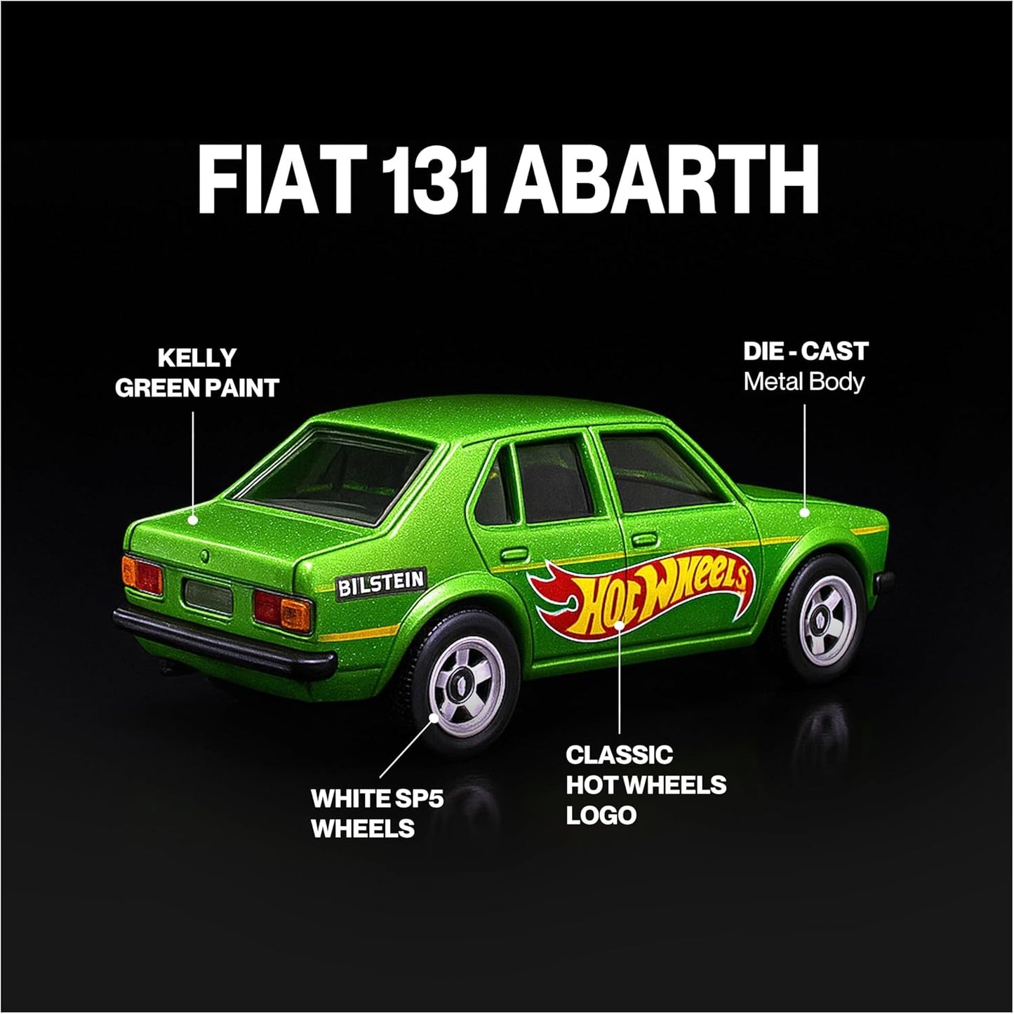 Hot Wheels Collector Edition | Premium Die-Cast Metal Car for Kids & Collectors | Rare One-Time Release Model for Boys | No Restock Limited Edition (Fiat 131 2025)