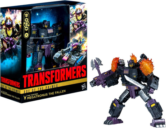 Transformers Age of The Primes Leader Class The Thirteen Megatronus The Fallen, 7.5-inch Converting Action Figure, Boys and Girls Ages 8+