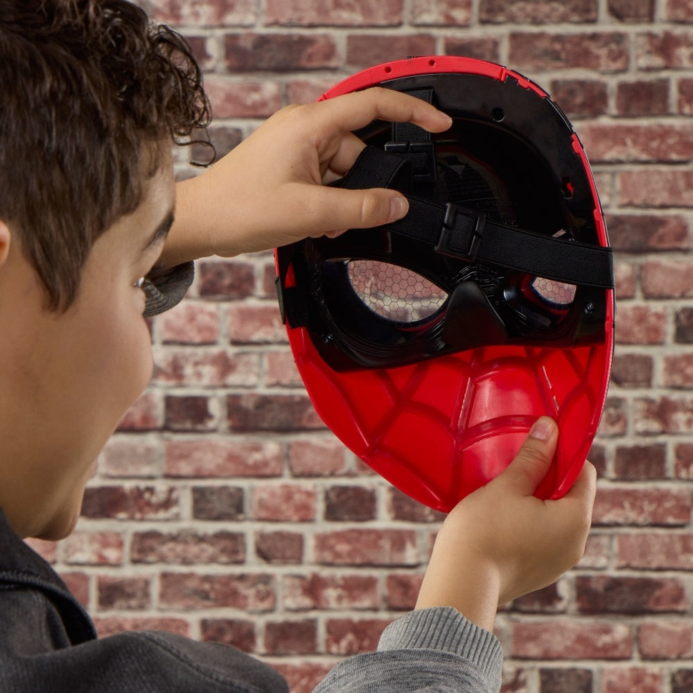Marvel Studios Spider-Man: Brand New Day Wisecrackin’ Glow Mask, Electronic Role Play Toy, Super Hero Costume Mask and Toys for Kids, Ages 5+