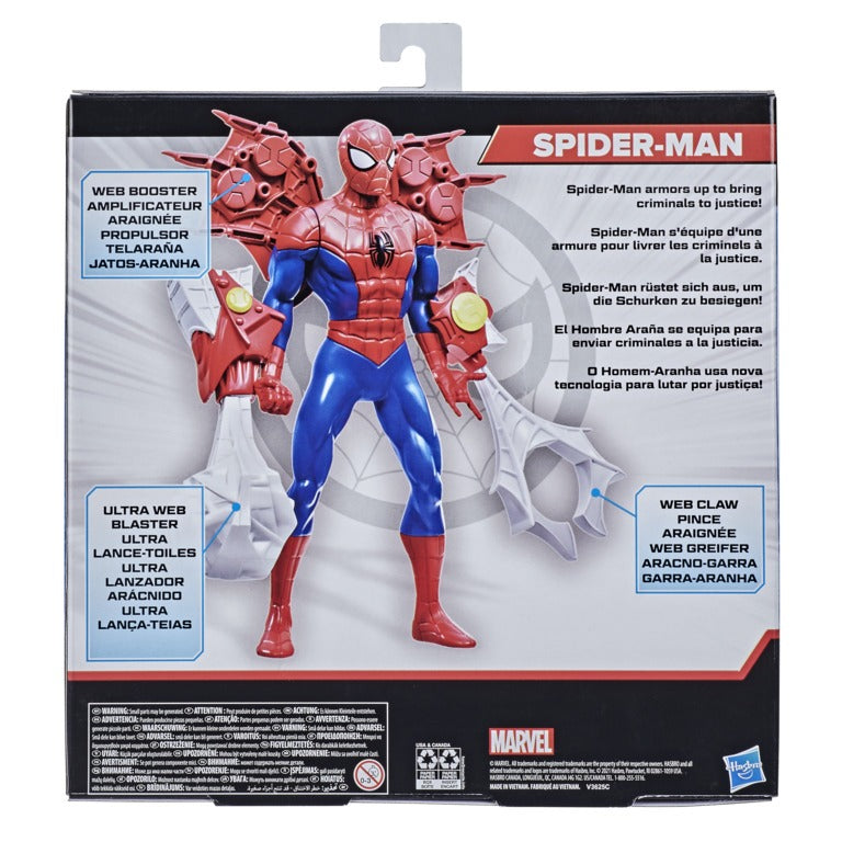 Hasbro Marvel Spider Man Toy 9.5-inch Action Super Heroes Figure and Gear