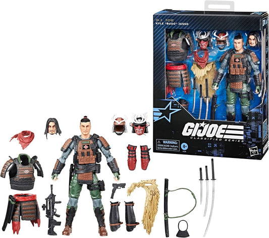 G.I. Joe Classified Series #174, Kyle Budo Jesso, Deluxe Collectible 6 Inch Samurai Action Figure with 19 Accessories