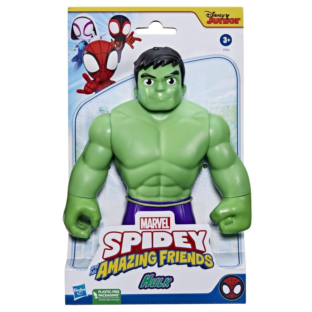 Spidey and His Amazing Friends Marvel Supersized Hulk 9-inch Action Figure,Preschool Super Hero Toy,Kids Ages 3 and Up,Avengers Action Figures