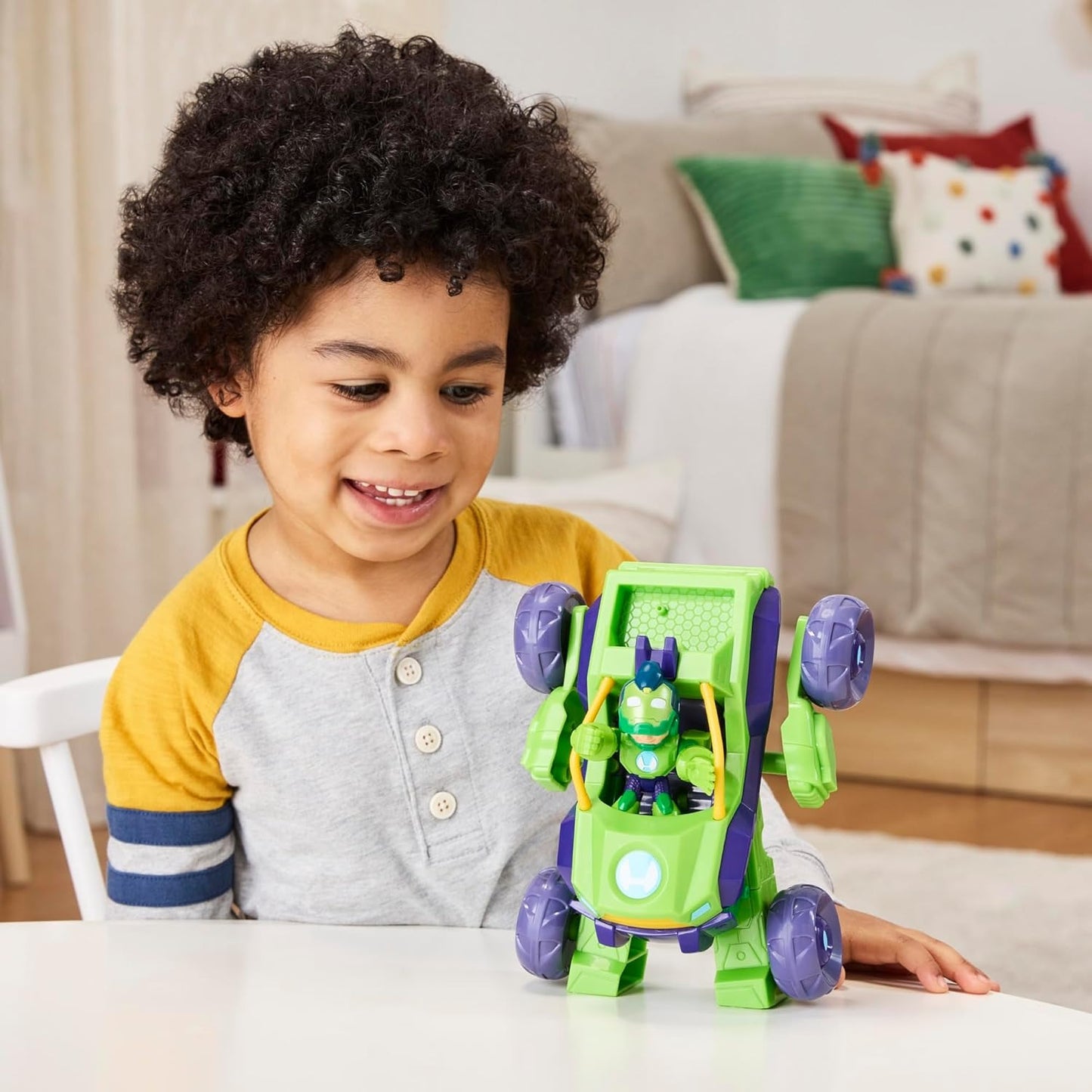 Marvel Iron Man and his Awesome Friends 2-in-1 Mech Suit & Vehicle, Action Figure & Toy Vehicle Set, 3-Inch-Scale Super Hero Toys, Ages 3+
