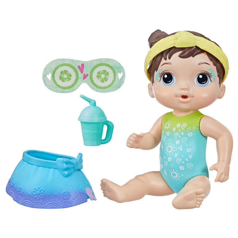 Baby Alive Rainbow Spa Baby Doll, Brunette