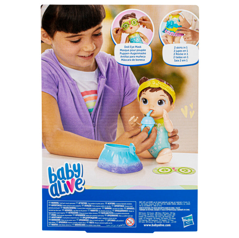 Baby Alive Rainbow Spa Baby Doll, Brunette