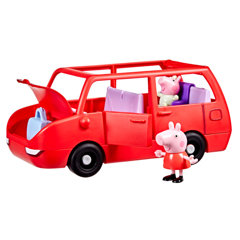 Peppa Pig Peppa's Big Family Car with 2 Figures (Fits 5), Toy Car Playset for Girls and Boys 3 and Up