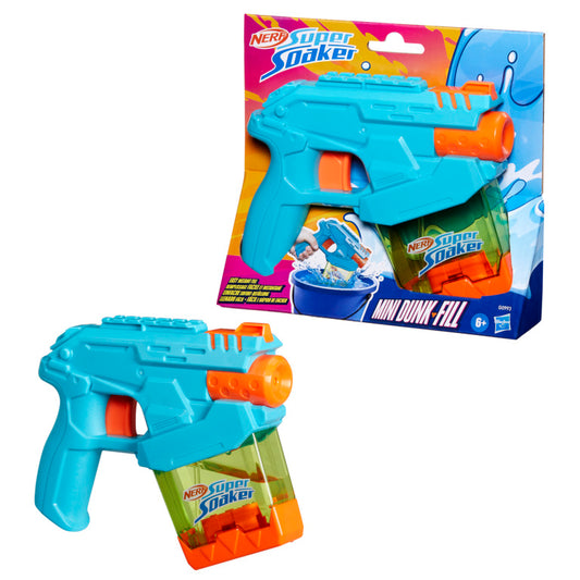 Nerf Super Soaker Mini Dunk-Fill, Outdoor Summer Water Games, 6+ years and up