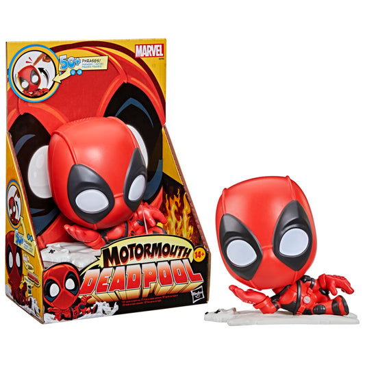 Marvel Motormouth Deadpool, 5-Inch Electronic Talking Toy with Lights, Sound Effects, & 50+ Phrases, Super Hero Toys for Kids Ages 14+