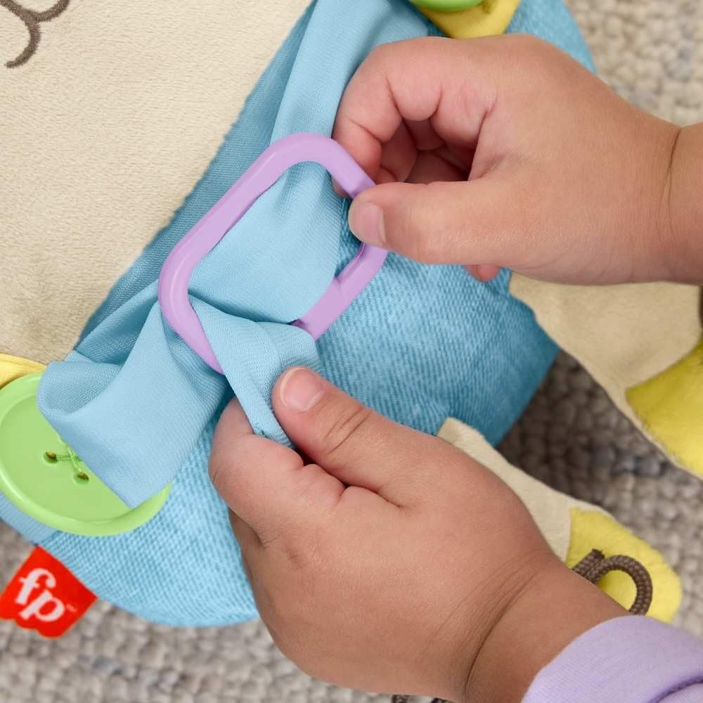 Fisher-Price Toddler Educational Toy Learn to Dress Bunny Plush Animal Activity Doll for Preschool Kids Ages 2+ Years