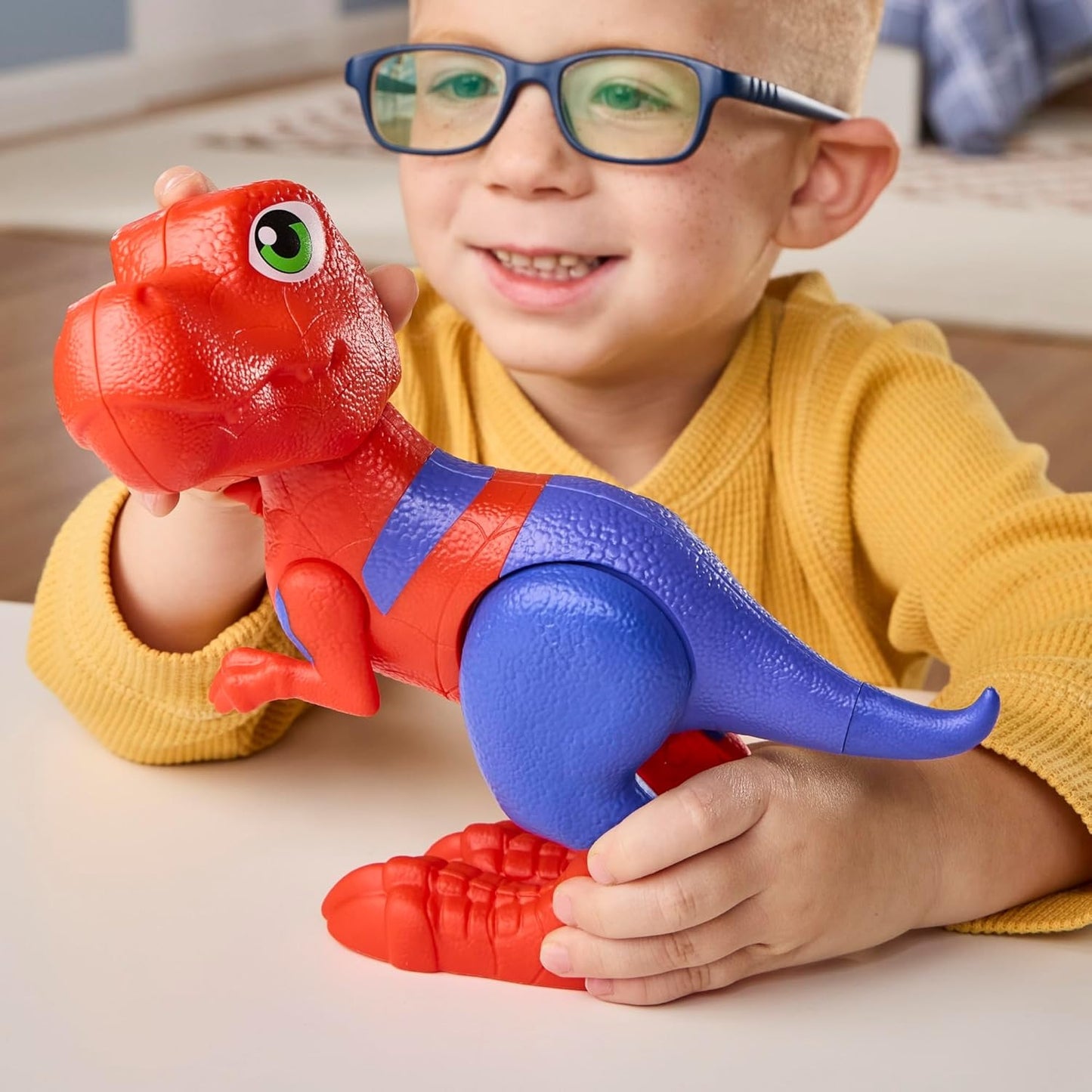 Marvel Spidey and His Amazing Friends Spidey-Rex Supersized Action Figure, 9-Inch (22.8 CM) Super Hero Dinosaurs Toys for Kids, Ages 3+