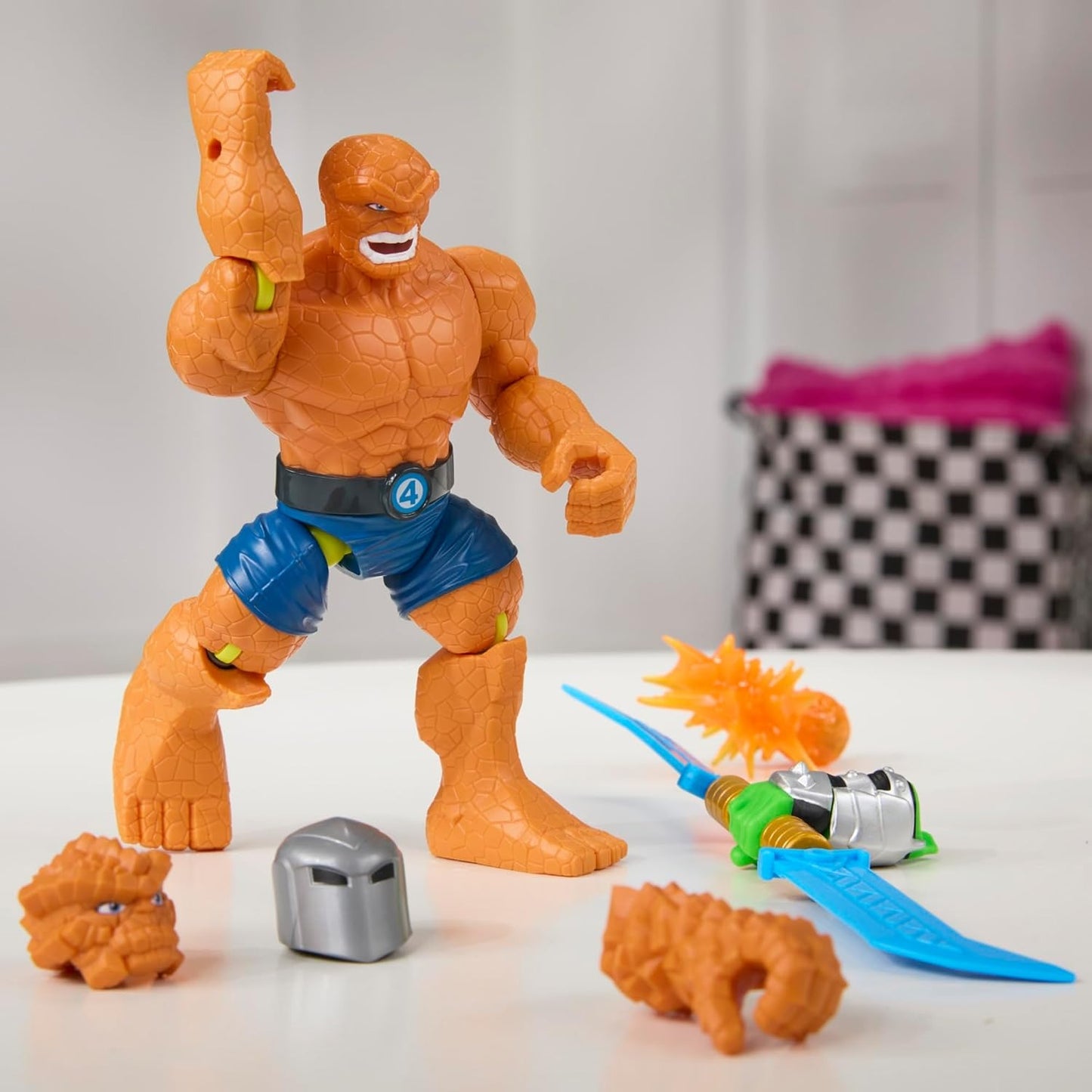 MixMashers Marvel’s The Thing Custom Avengers Mix-and-Match Deluxe Action Figure & Accessories, 5-Inch-Scale (12 CM) Super Hero Toys for Kids, Ages 4+
