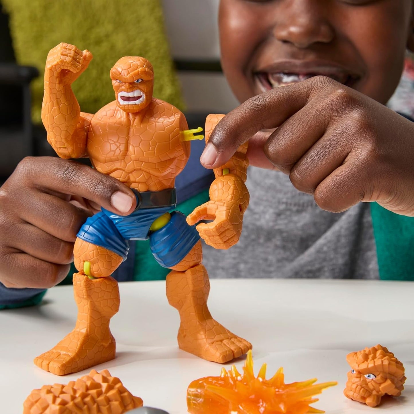 MixMashers Marvel’s The Thing Custom Avengers Mix-and-Match Deluxe Action Figure & Accessories, 5-Inch-Scale (12 CM) Super Hero Toys for Kids, Ages 4+