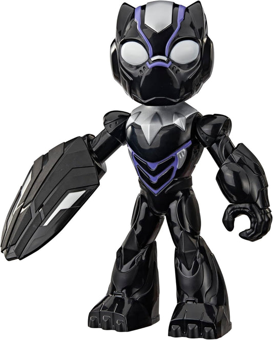 IRON MAN AND HIS AWESOME FRIENDS Marvel Supersized Black Panther Action Figure, 9-Inch (22.8 CM) Super Hero Toys for Kids, Ages 3+