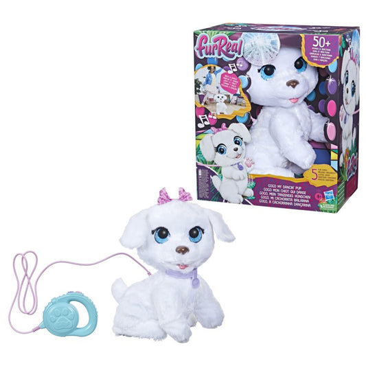 FurReal GoGo My Dancin' Pup, Electronic Pet Toy, Dancing Toy with 50+ Sounds and Reactions, Interactive Toys, Ages 4 and Up, White