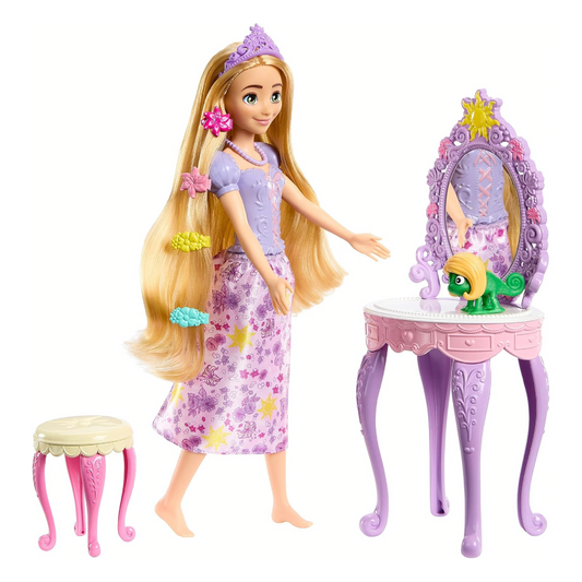 Disney Princess Toys, Rapunzel Doll, Vanity And Accessories