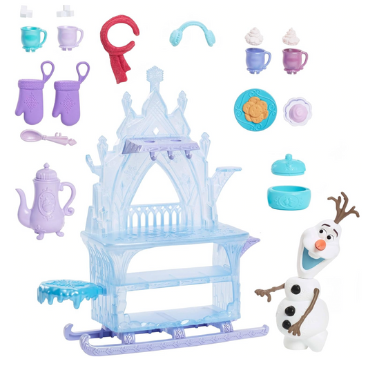 Mattel Disney Frozen Olaf Doll & Accessories, Treat Sled Playset with Cart, Food & More Inspired by Frozen: Winter Festival