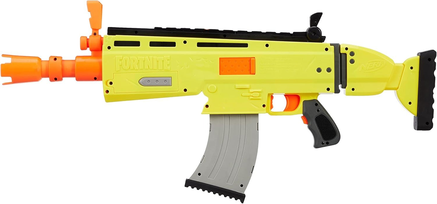 Fortnite AR-L Nerf Elite Dart Blaster - Motorized Toy Blaster, 20 Official Nerf Fortnite Elite Darts, Flip Up Sights - for Youth, Teens, Adults