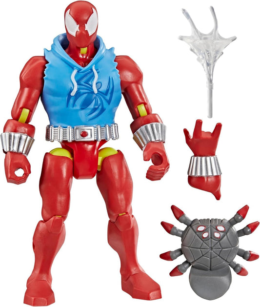 SPIDER-MAN MixMashers Marvel Scarlet Spider Custom Mix-and-Match Action Figure & Accessories, 5-Inch-Scale (12 cm) Super Hero Toys for Kids Ages 4+