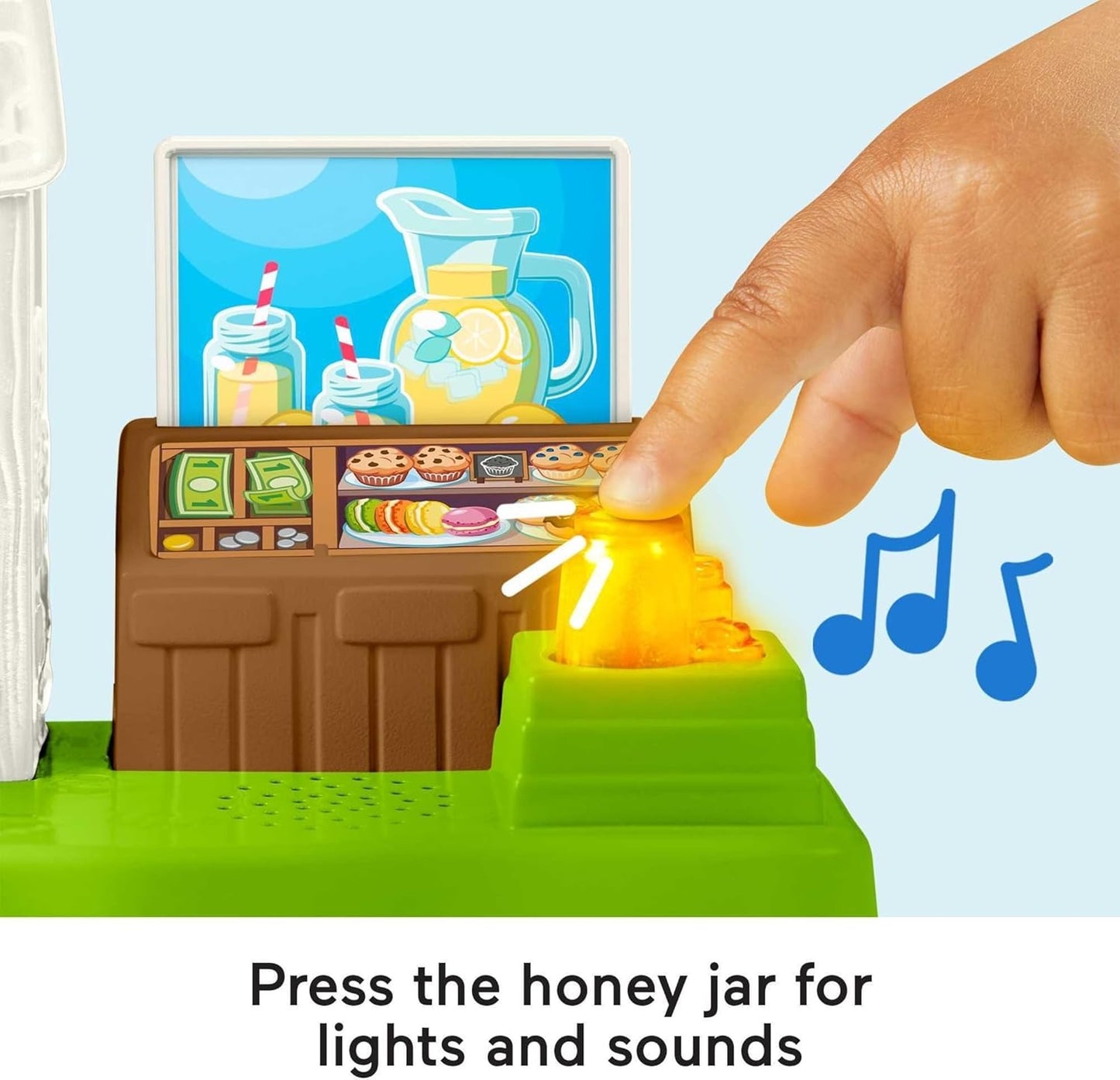 Fisher-Price Little People Toddler Learning Toy Caring for Animals Farm Playset with Smart Stages for Pretend Play Kids (Lemonade Stand)