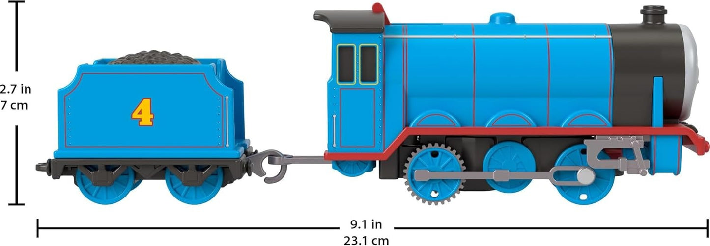 Mattel Fisher-Price Thomas & Friends Motorized Toy Train, Classic Gordon Battery-Powered Engine & Cargo Car, Storytelling Play for Preschoolers