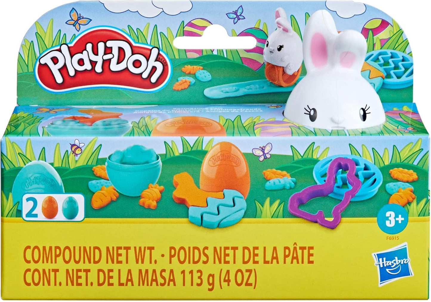 Play-Doh Springtime Pals Easter Set with 4 Ounces Non-Toxic Modeling Compound and Tools, Easter Basket Stuffers