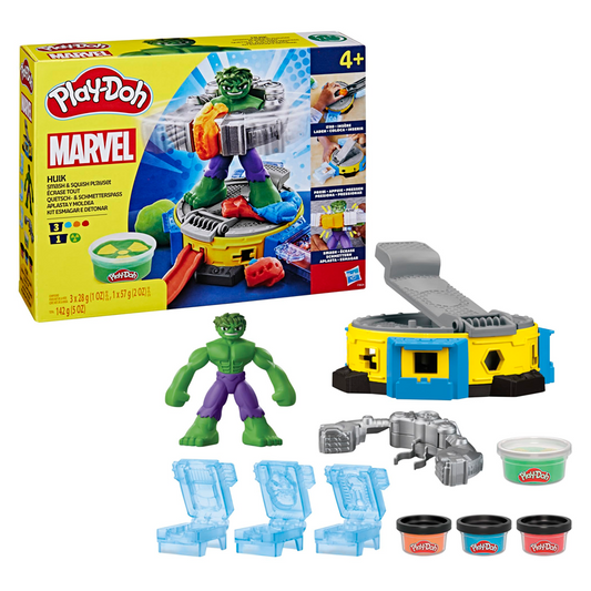 Play-Doh Marvel Hulk Smash & Squish Playset with Hulk Action Figure, Ages 4+