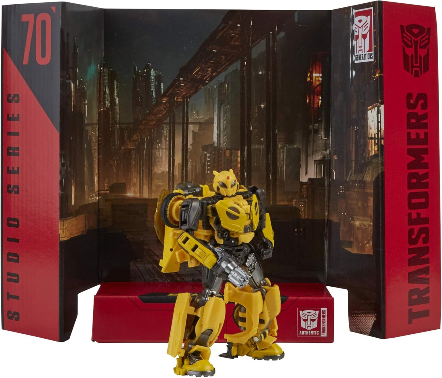 Transformers Toys Studio Series 70 Deluxe Class Bumblebee B-127 Action Figure - Ages 8 and Up, 4.5-inch, Yellow