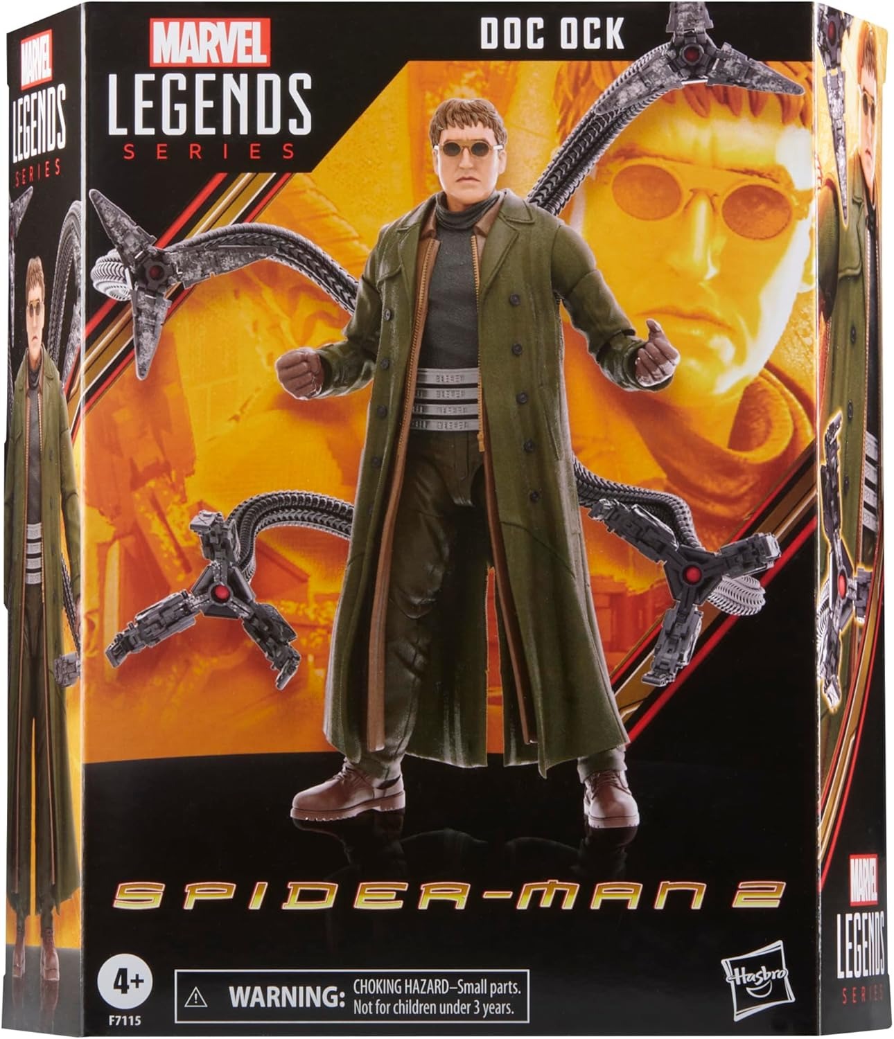 Marvel Legends Series Doc Ock, Spider-Man: No Way Home Collectible, Deluxe 6-Inch Action Figure, 4 Accessories, Ages 4 and Up