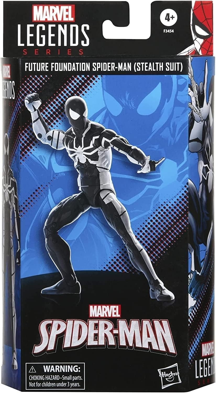 Hasbro Spider-Man Marvel Legends Series 6-inch Future Foundation (Stealth Suit) Action Figure Toy, Includes 4 Accessories