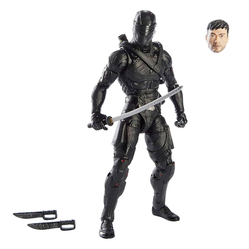 G. I. Joe Hasbro Classified Series : G.I. Joe Origins Snake Eyes Action Figure 16, Premium 6-Inch Scale Toy with Custom Package Art , Black